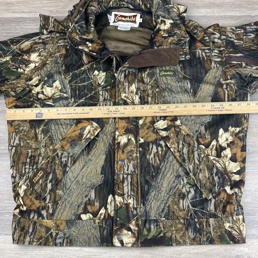 Gamehide‎ Hush Hide Mossy Oak Camouflage Hunting Zip Up Jacket Men's Size XL - Picture 5 of 16